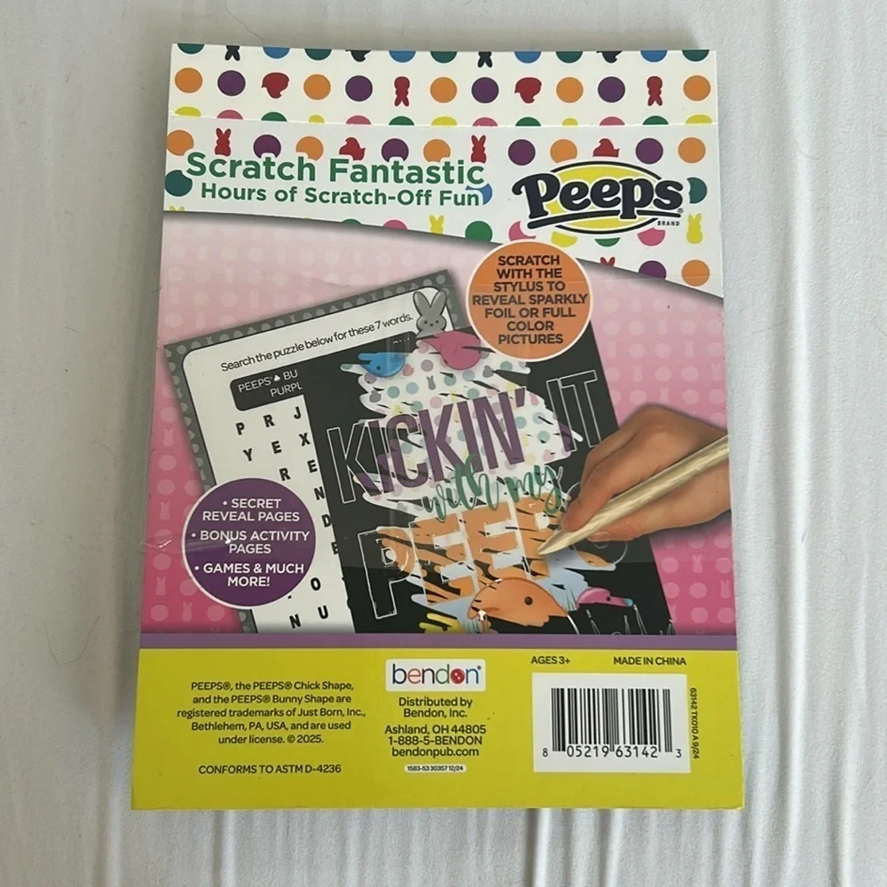 Peeps Scratch Fantastic Activity Book New